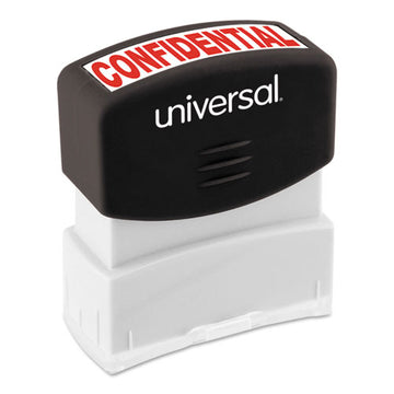 Universal® Message Stamp, Confidential, Pre-inked One-color, Red freeshipping - TVN Wholesale